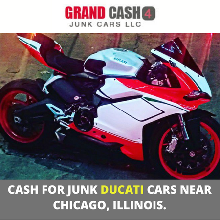 Cash for junk Ducati cars near Chicago, Illinois.