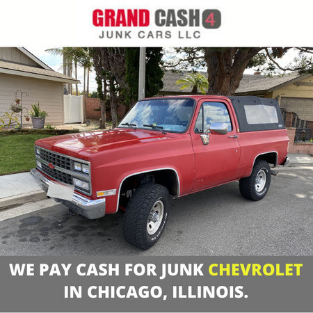 We pay cash for junk Chevrolet in Chicago, Illinois.