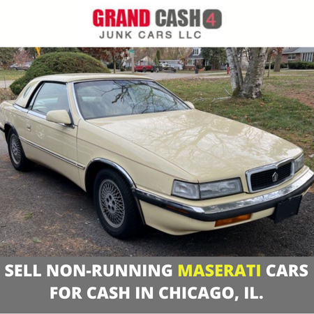 Sell your non-running Maserati cars for cash in Chicago, IL