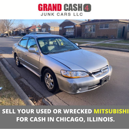 Sell your used or wrecked Mitsubishi for cash in Chicago, Illinois.